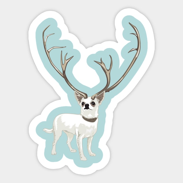 The Chihuahualope Sticker by dcescott